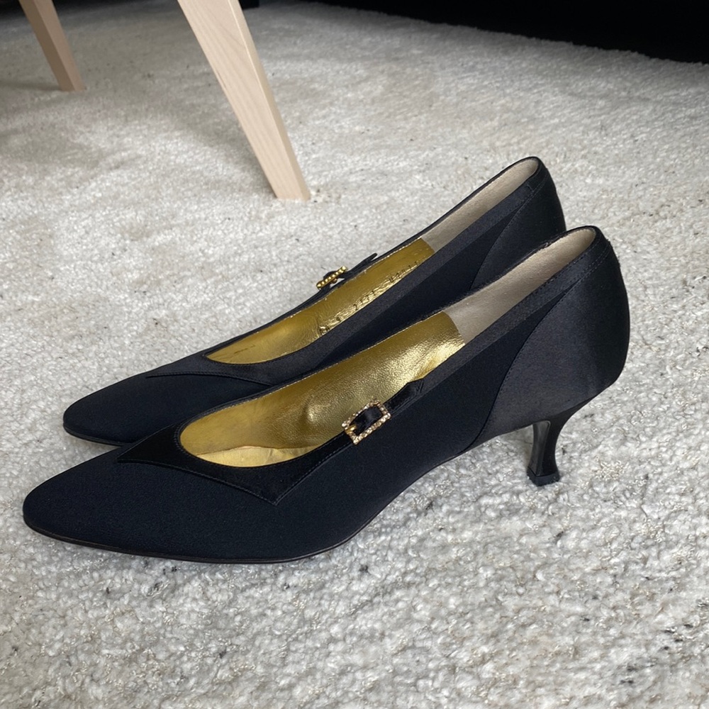 Bruno Magli Vero Cuoio Black Heels